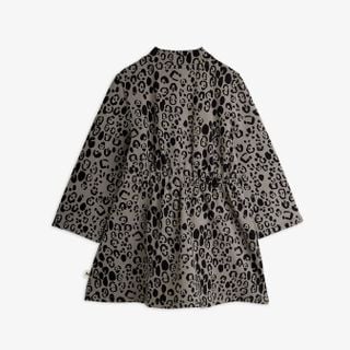 Leopard brushed jersey dress