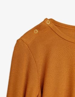 Modal rib long sleeve T-shirt