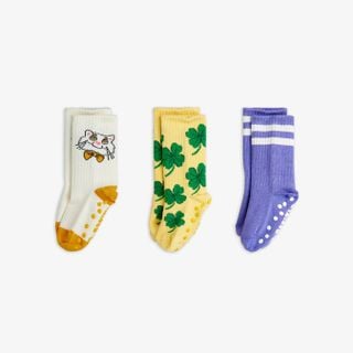 Cat 3-pack anti-slip socks