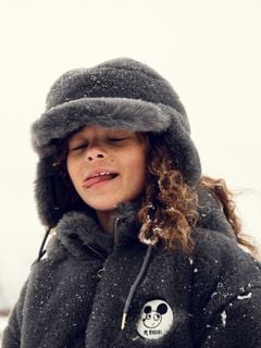 Faux fur cap