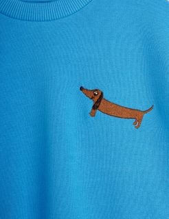 Dog embroidered sweatshirt