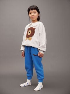 Dog embroidered sweatpants