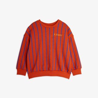 Vertical stripe sweatshirt