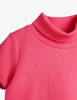 Ribbed bike shorts and T-shirt set 