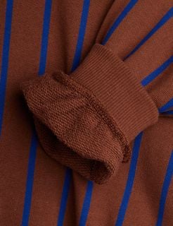 Vertical stripe sweatshirt