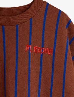Vertical stripe sweatshirt