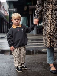 Panther Patch Collar Sweatshirt