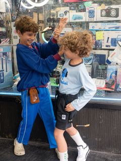 Striped Rib Earth Sweatshirt