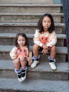 Heart In Shoes Chenille Sweatshirt