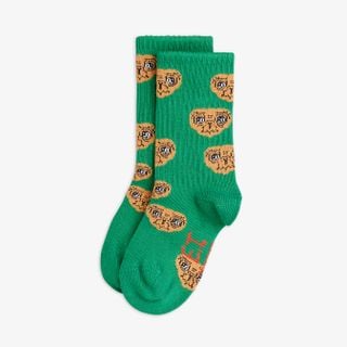 minirodini ミニロディーニ　ET 116/122 E.T. Socks Green | Mini Rodini