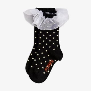 Polka Dot Frill Socks