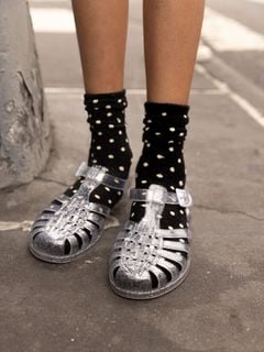Polka Dot Frill Socks