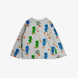 Aliens Print Long Sleeve T-Shirt