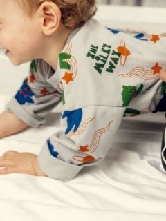 Aliens Print Long Sleeve T-Shirt