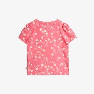 Starfall Print Puff Sleeve Top