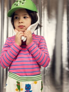 Stripe Turtleneck Top