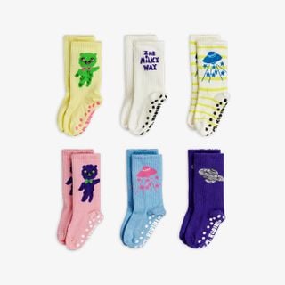Alien 6-Pack Anti-Slip Socks