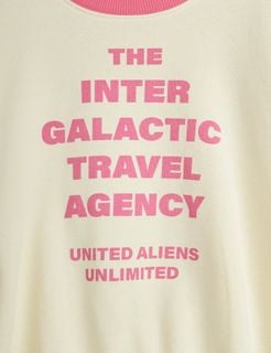 Travel Agency Contrast Rib Sweatshirt
