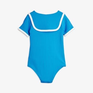 Travel Agency Patch Collar Swimsuit