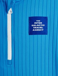 Travel Agency Patch Collar Swimsuit