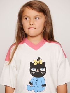 Cat V-Neck T-Shirt