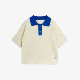 Cable Knit Polo Shirt