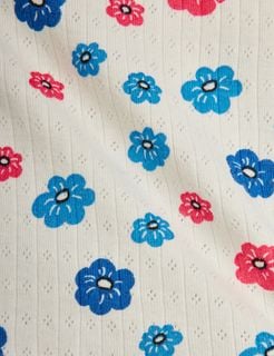 Flowers Pointelle Tank Top