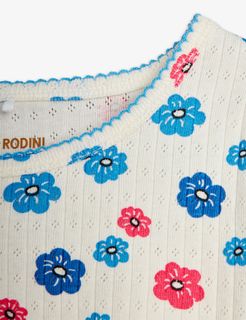 Flowers Pointelle T-shirt