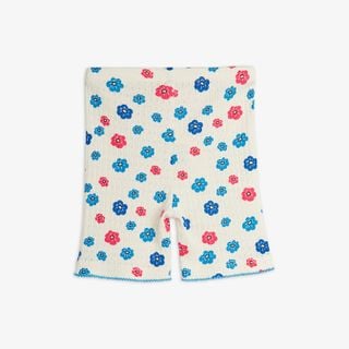Flowers Pointelle Bike Shorts