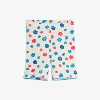 Flowers Pointelle Bike Shorts