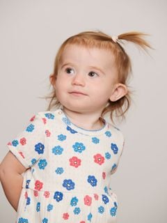 Flowers Pointelle Dress
