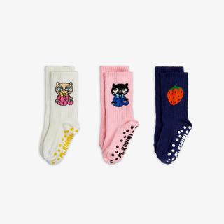 Cats 3-Pack Anti-Slip Socks