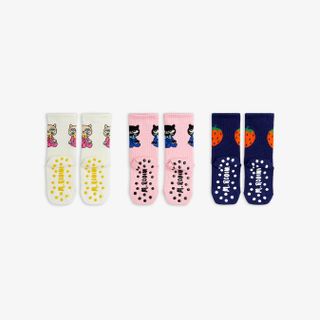 Cats 3-Pack Anti-Slip Socks