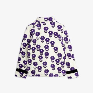 Spaceflower velour zip tröja