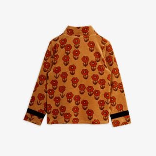 Spaceflower velour zip top