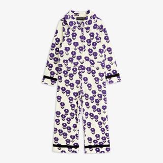 Spaceflower velour jumpsuit