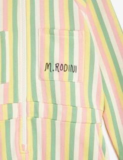 Pastelle stripe sweat jumpsuit