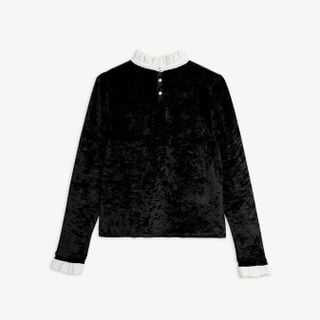 Crushed Velour Adult Long Sleeve T-shirt