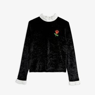 Crushed Velour Adult Long Sleeve T-shirt