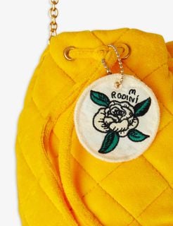 Rose Velvet Bucket Bag
