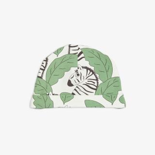 Zebra Baby Beanie Green