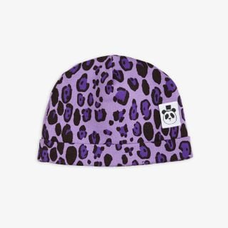 Leopard Beanie Purple