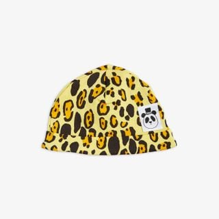 Leopard Baby Beanie Yellow