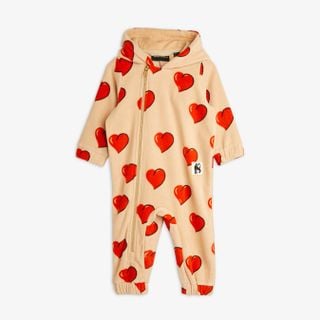 Hearts Fleece Onesie