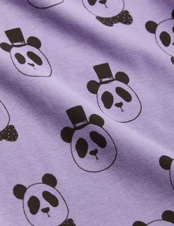 Panda Turtleneck Long Sleeve T-shirt