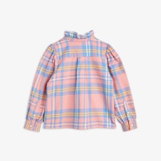 Check Woven Flannel Blouse