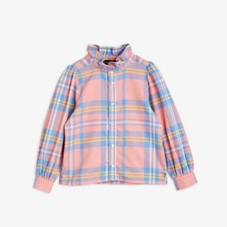 Check Woven Flannel Blouse