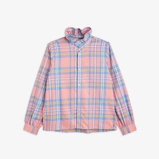 Check Adult Woven Flannel Blouse