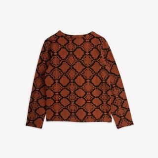 Snakeskin Långärmad T-shirt Brun