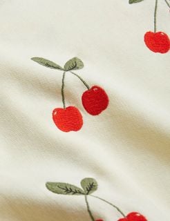 Cherry Embroidered Sweatpants